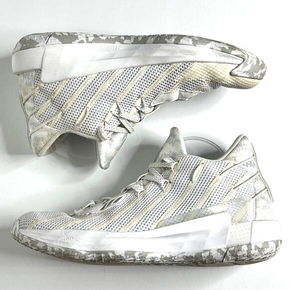 Adidas Dame 7 Cloud White High Top Basketball Sneakers Shoe Size 11 main image 6